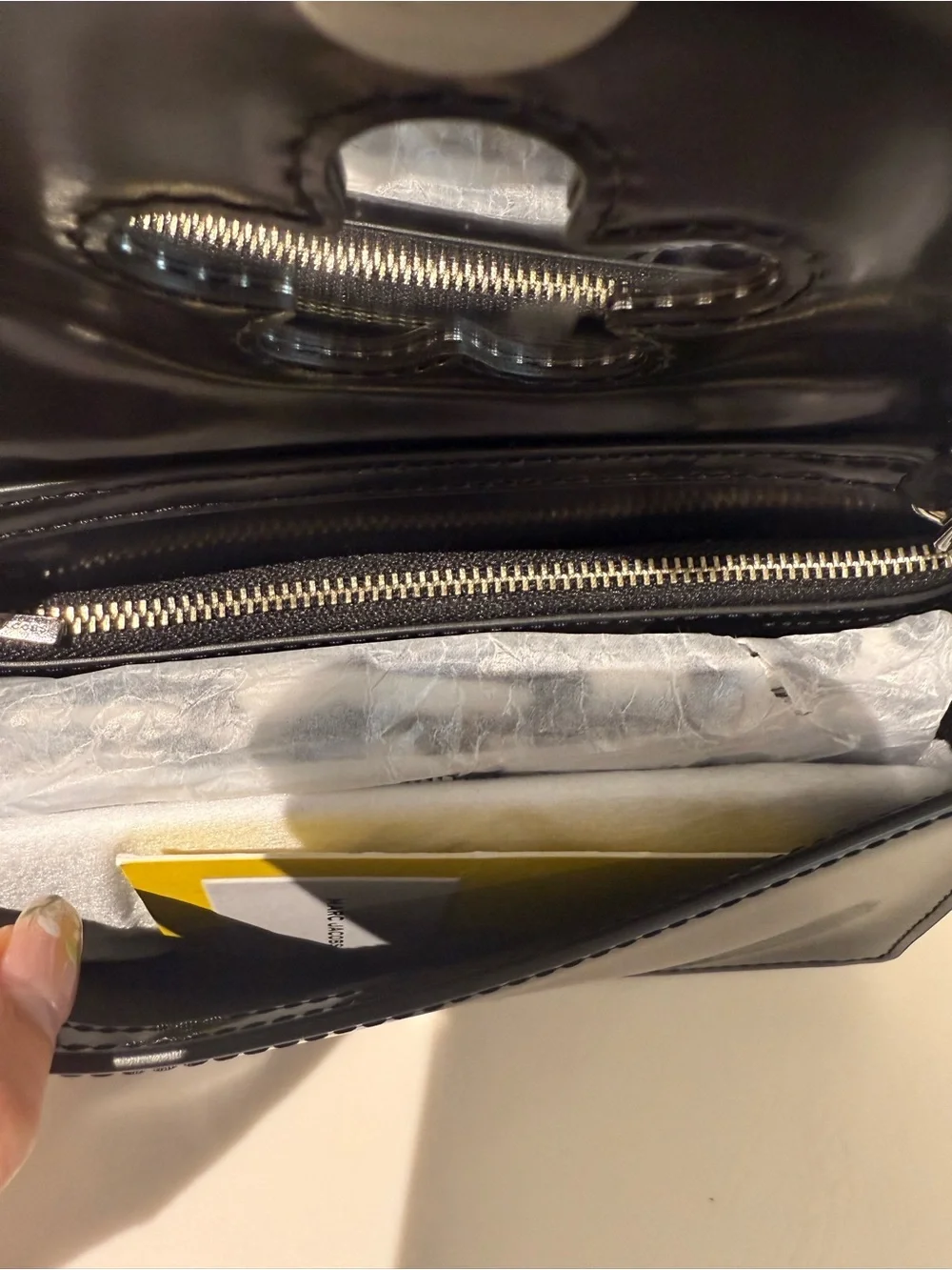 NWT Marc Jacobs THE GLAM MIRROR MINI BAG- black